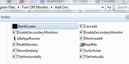 Add On With Turn Off Monitor Utility